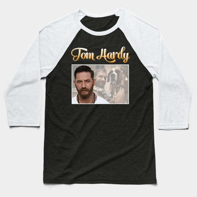 Tom Hardy A Journey Through His Filmography Baseball T-Shirt by Nychos's style